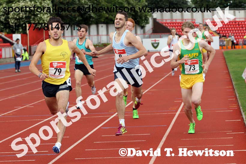 Senior boys 800 metres, English Schools Track and Field. Photo: David T. Hewitson/Sports for All Pics
